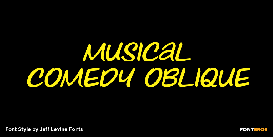 Musical Comedy Oblique Poster