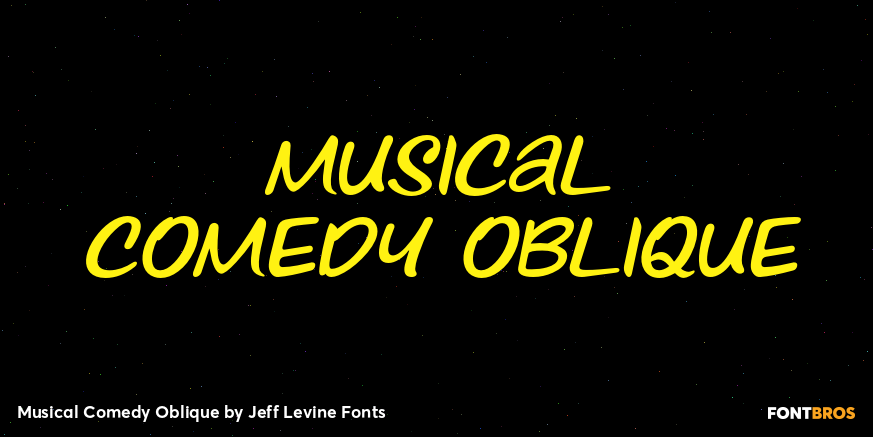 Musical Comedy Oblique Poster