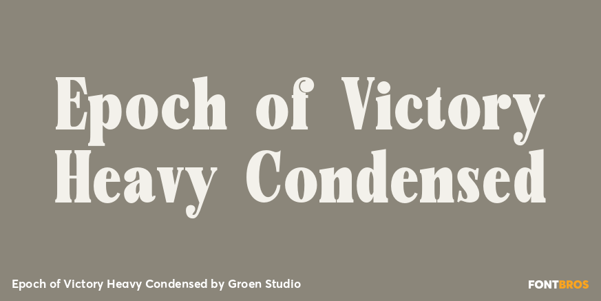 Epoch of Victory Heavy Condensed Poster