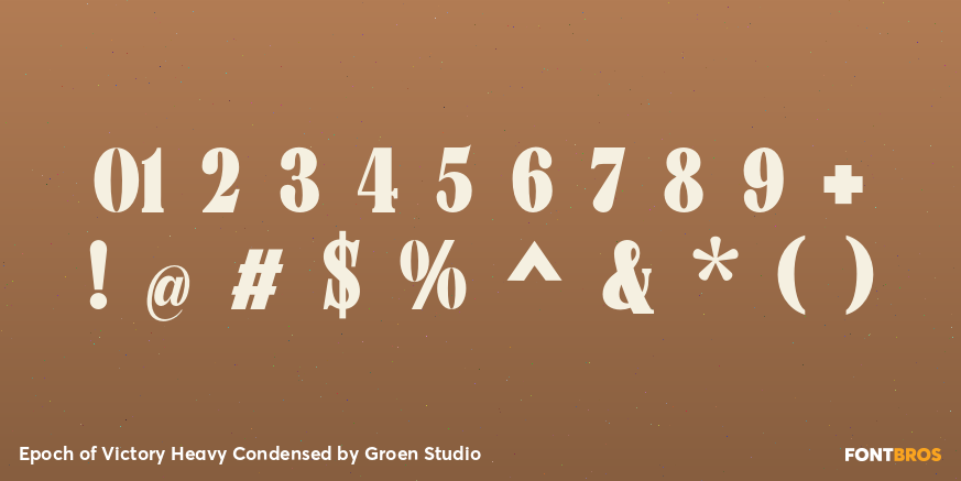 Epoch of Victory Heavy Condensed Font Poster #4