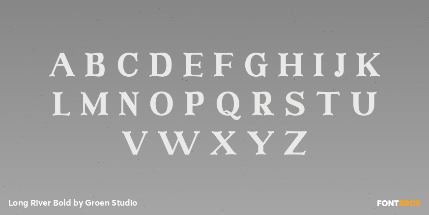 Long River Bold Font Poster #2