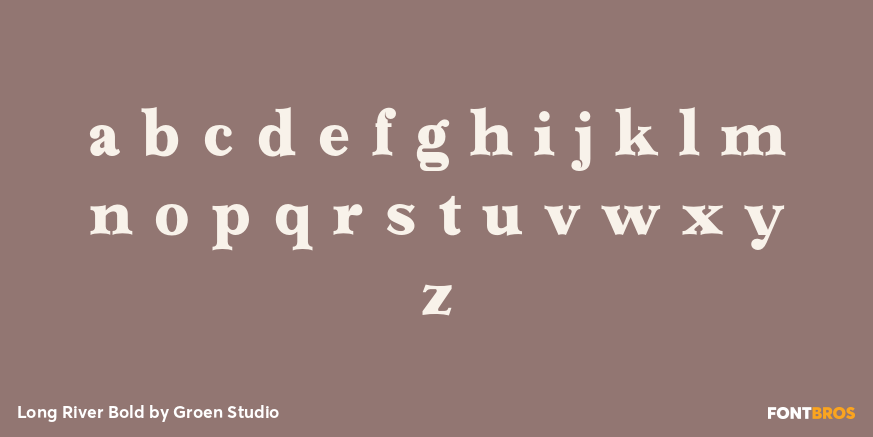 Long River Bold Font Poster #3