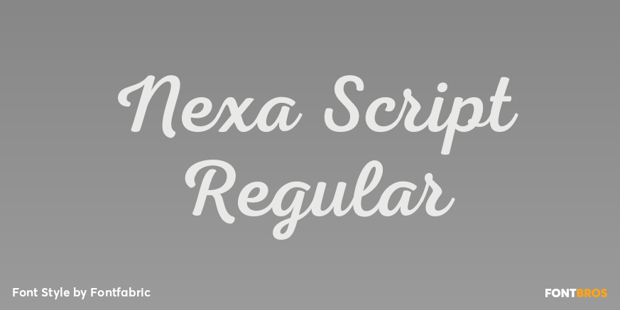 Nexa Script Regular Poster