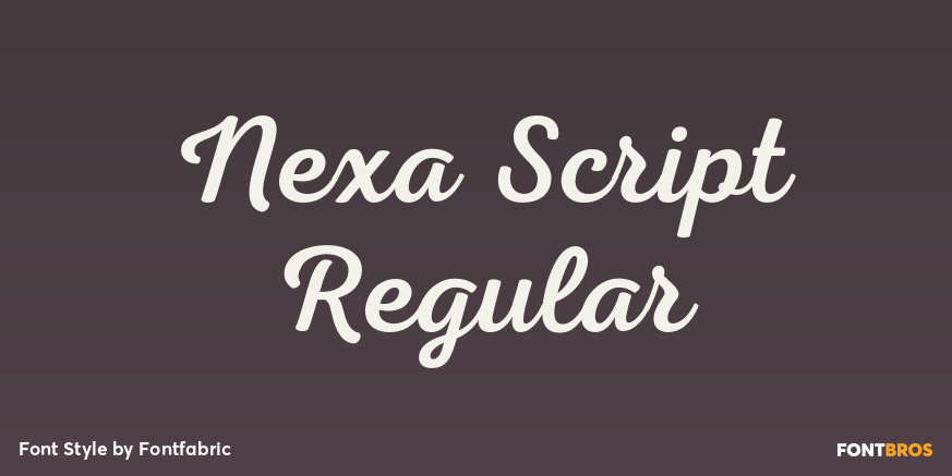 Nexa Script Regular Poster