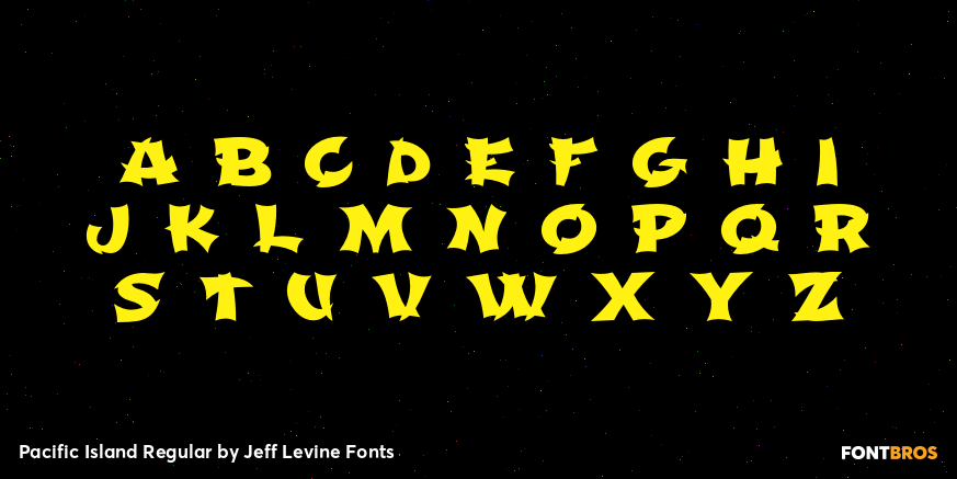 Pacific Island Regular Font Poster #3