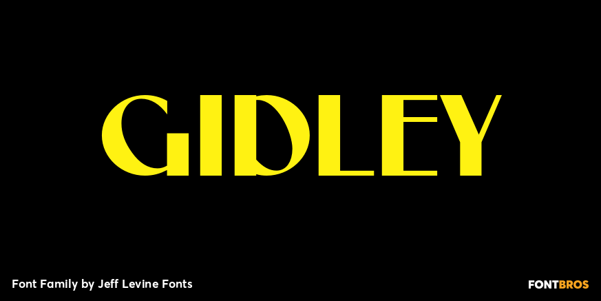 Gidley Font Poster