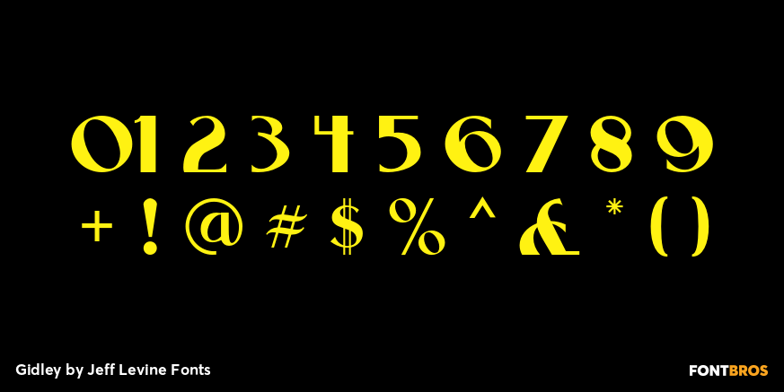 Gidley Font Poster #1
