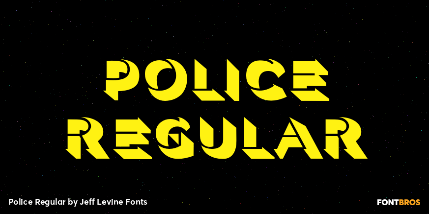 Police Regular Font Poster #1
