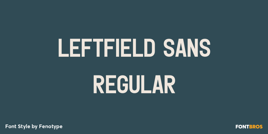 Leftfield Sans Regular Poster