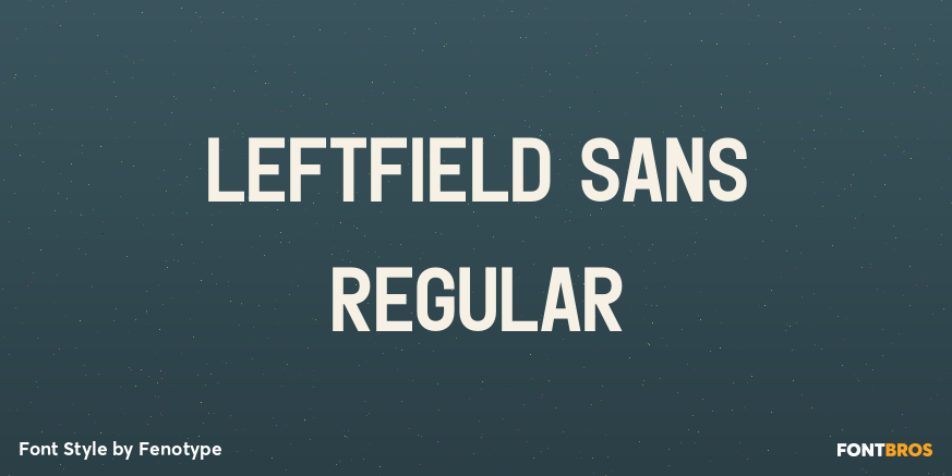 Leftfield Sans Regular Poster