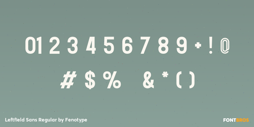 Leftfield Sans Regular Font Poster #4