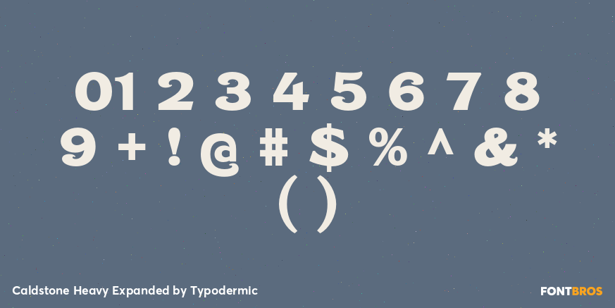 Caldstone Heavy Expanded Font Poster #1