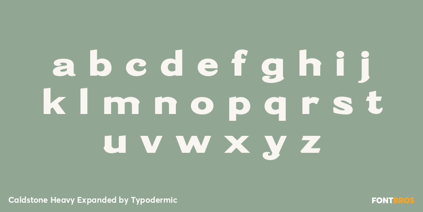 Caldstone Heavy Expanded Font Poster #3