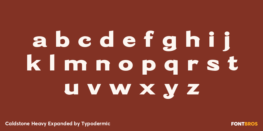 Caldstone Heavy Expanded Font Poster #1