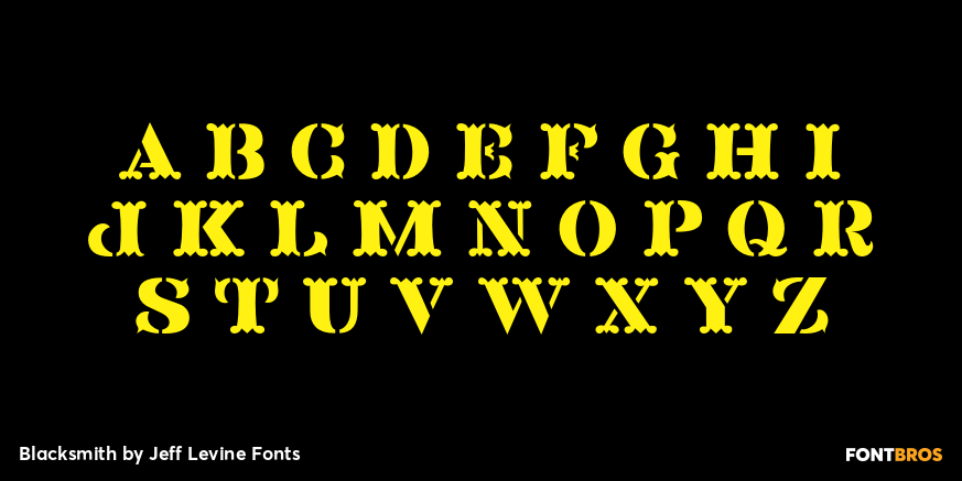 Blacksmith Font Poster #2