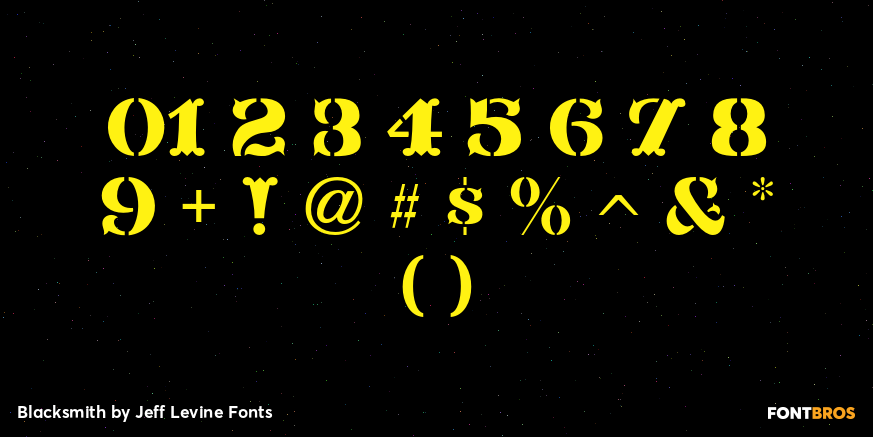 Blacksmith Font Poster #4