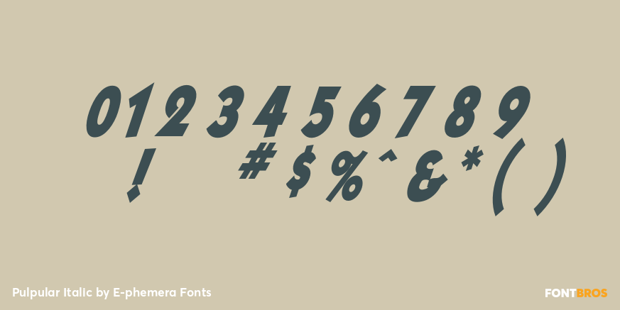 Pulpular Italic Font Poster #4