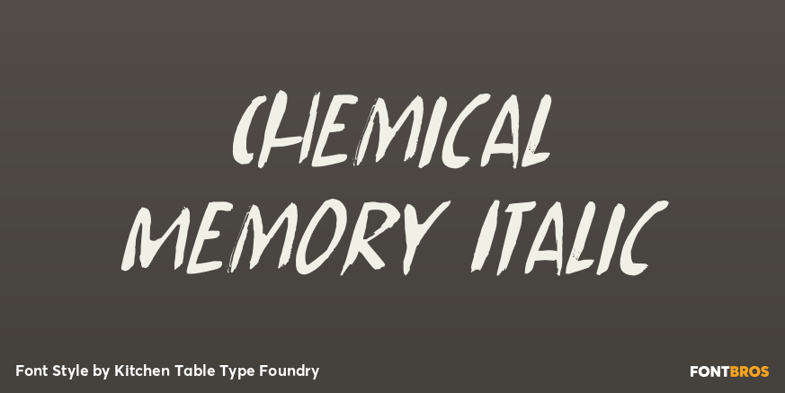 Chemical Memory Italic Poster