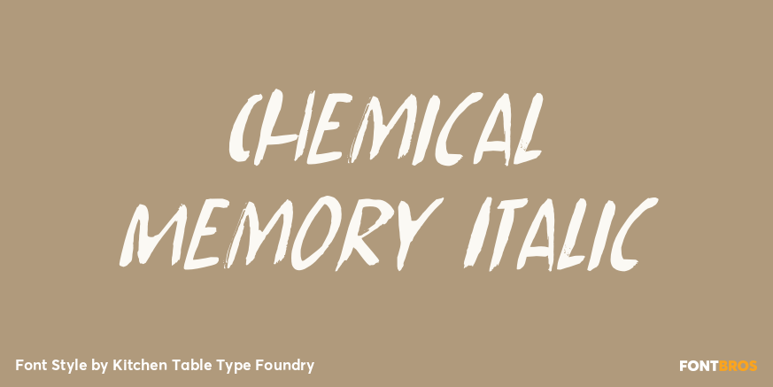 Chemical Memory Italic Poster