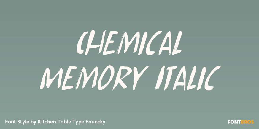 Chemical Memory Italic Poster