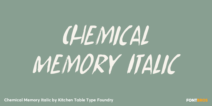 Chemical Memory Italic Poster