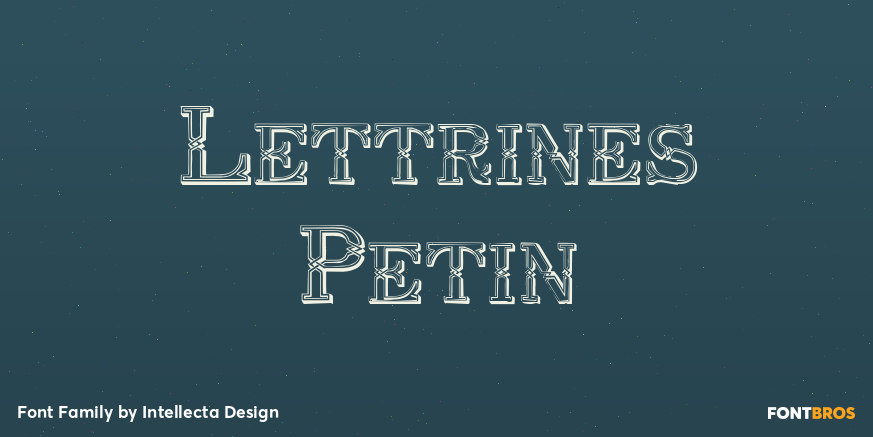 Lettrines Petin Font Poster