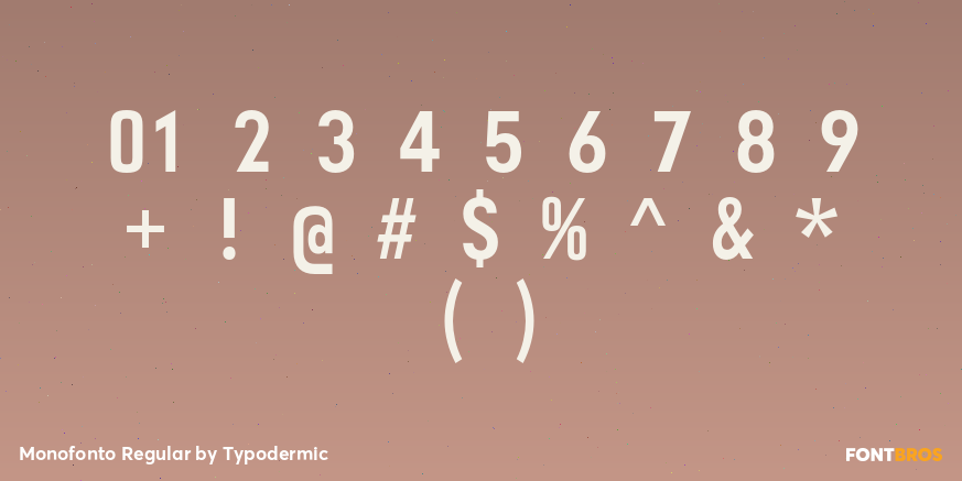Monofonto Regular Font Poster #1