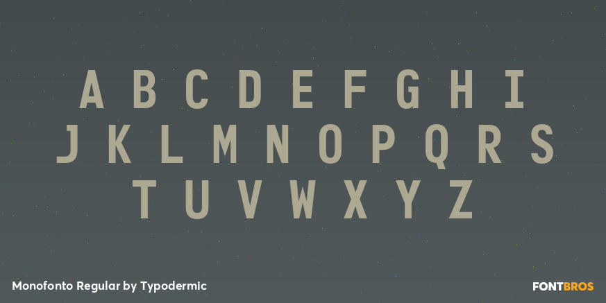 Monofonto Regular Font Poster #1