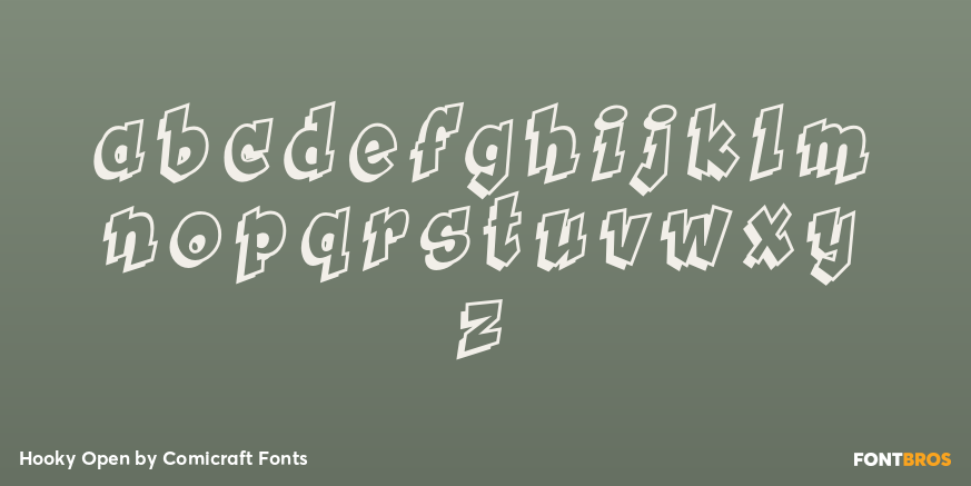 Hooky Open Font Poster #3