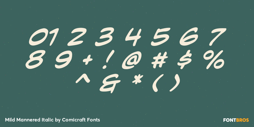 Mild Mannered Italic Font Poster #4