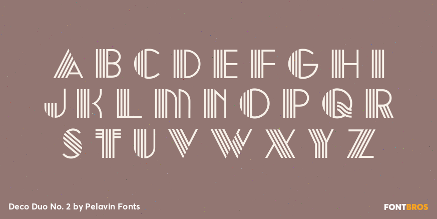 Deco Duo No. 2 Font Poster #2