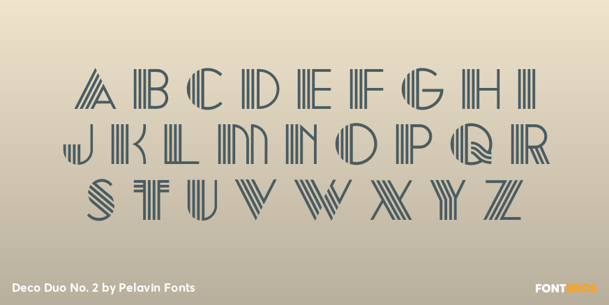 Deco Duo No. 2 Font Poster #3