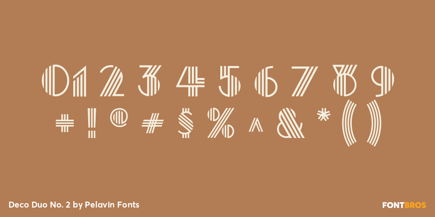 Deco Duo No. 2 Font Poster #4