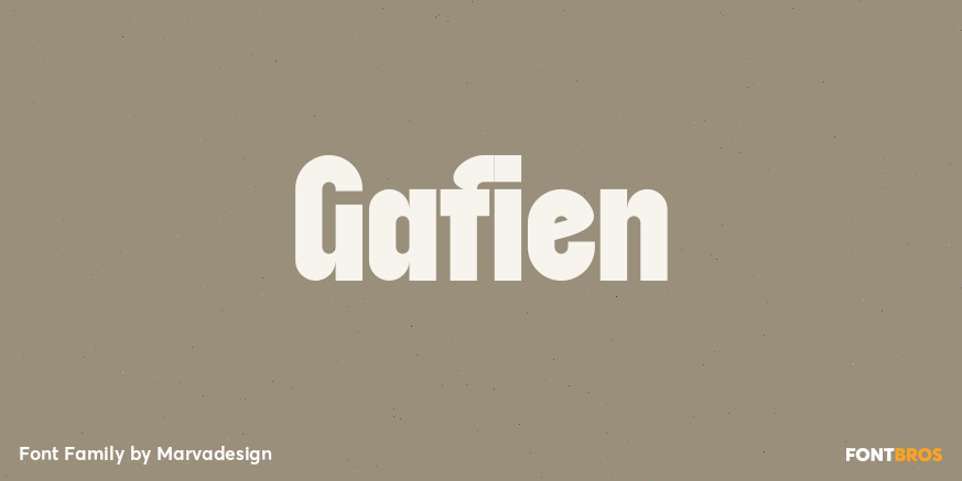 Gafien Font Poster