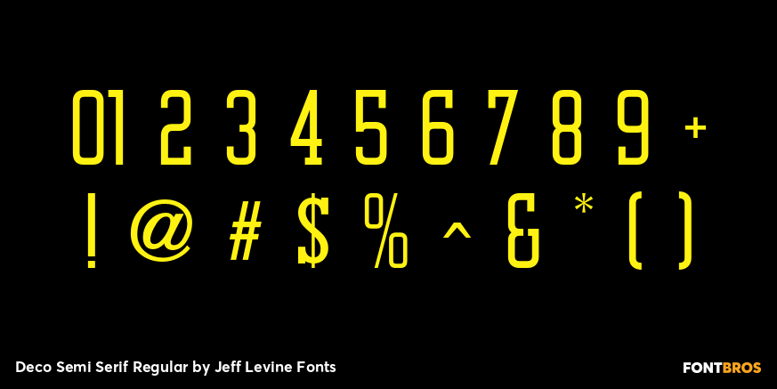 Deco Semi Serif Regular Font Poster #1