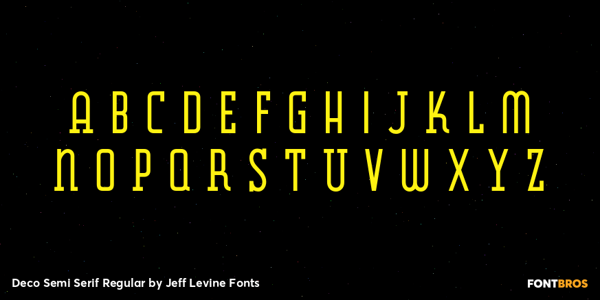 Deco Semi Serif Regular Font Poster #1