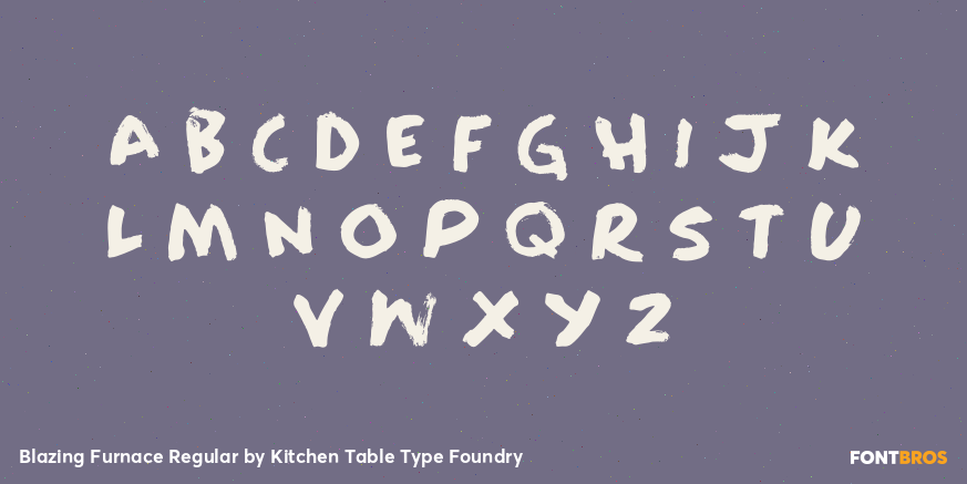 Blazing Furnace Regular Font Poster #1