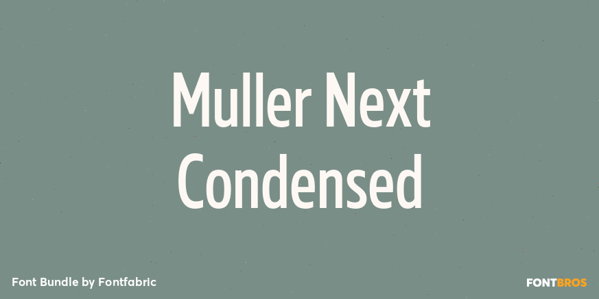 Muller Next Condensed Poster