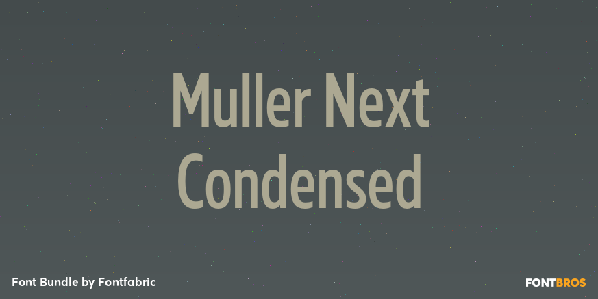 Muller Next Condensed Poster