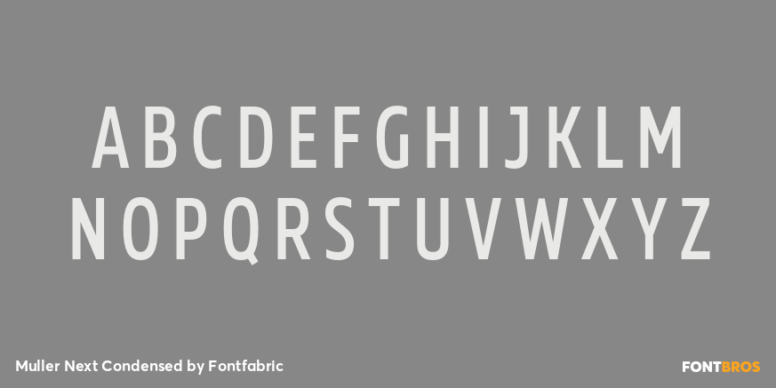 Muller Next Condensed Font Poster #2