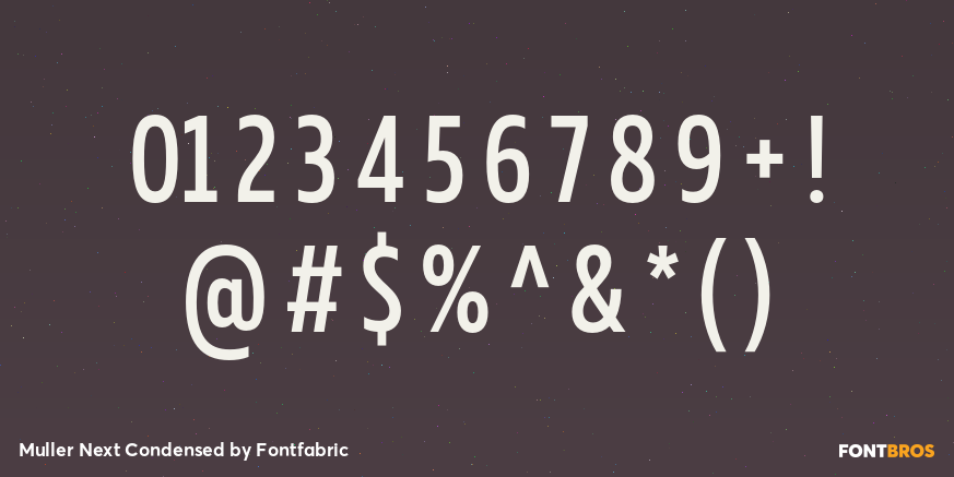 Muller Next Condensed Font Poster #4