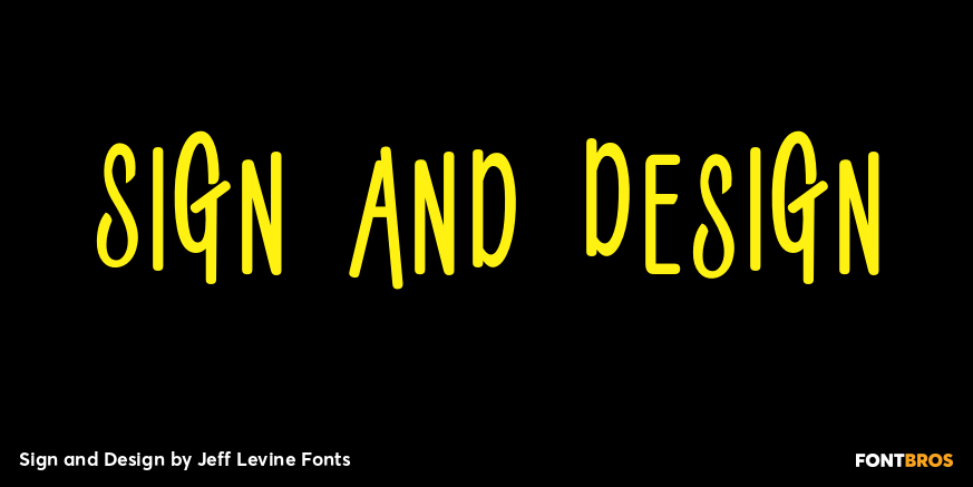 Sign and Design Font Poster #1