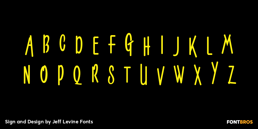 Sign and Design Font Poster #3