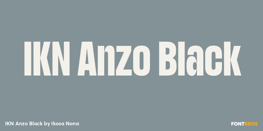 IKN Anzo Black Font Poster #1
