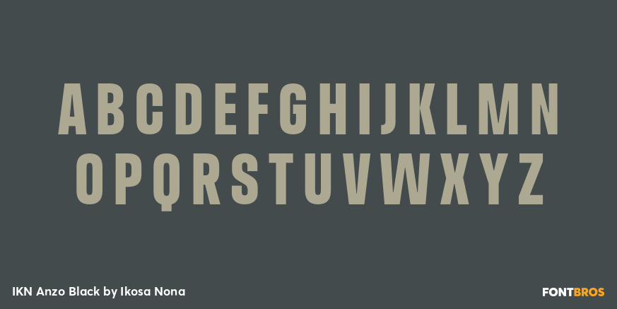 IKN Anzo Black Font Poster #2