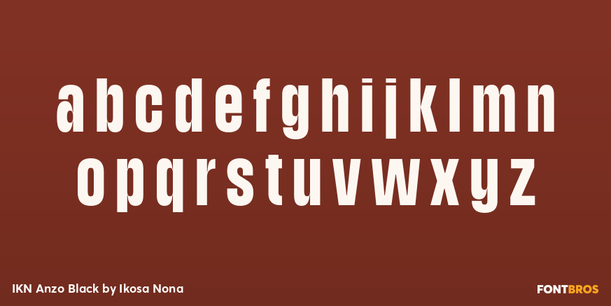 IKN Anzo Black Font Poster #3