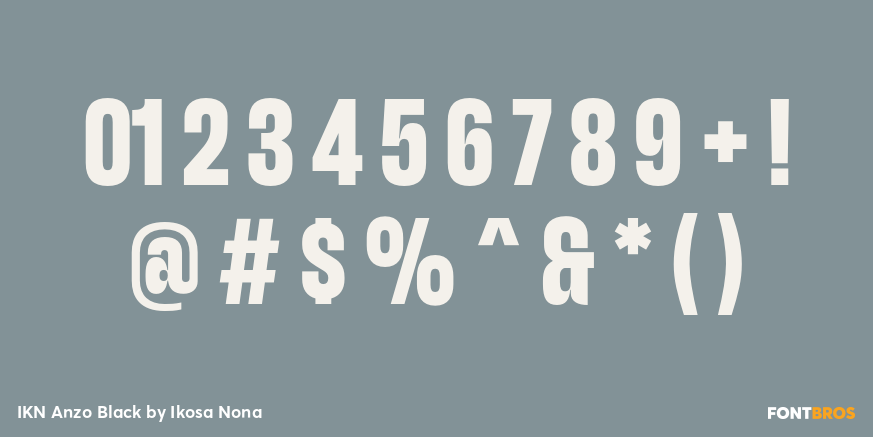 IKN Anzo Black Font Poster #4