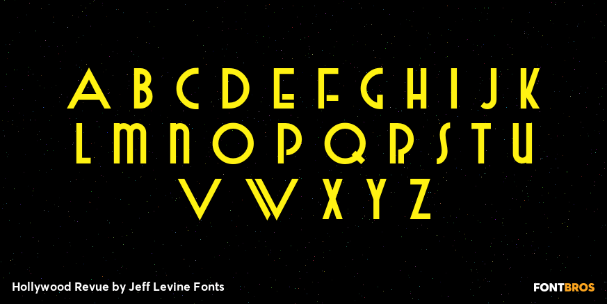 Hollywood Revue Font Poster #3