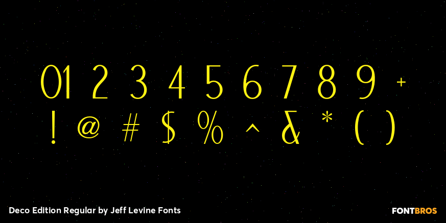 Deco Edition Regular Font Poster #4