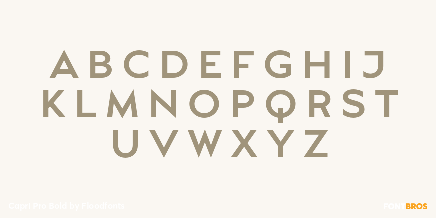 Capri Pro Bold Font Poster #2